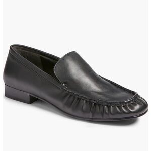 Nordstrom Classic Black Leather Slip-On Loafer for Women